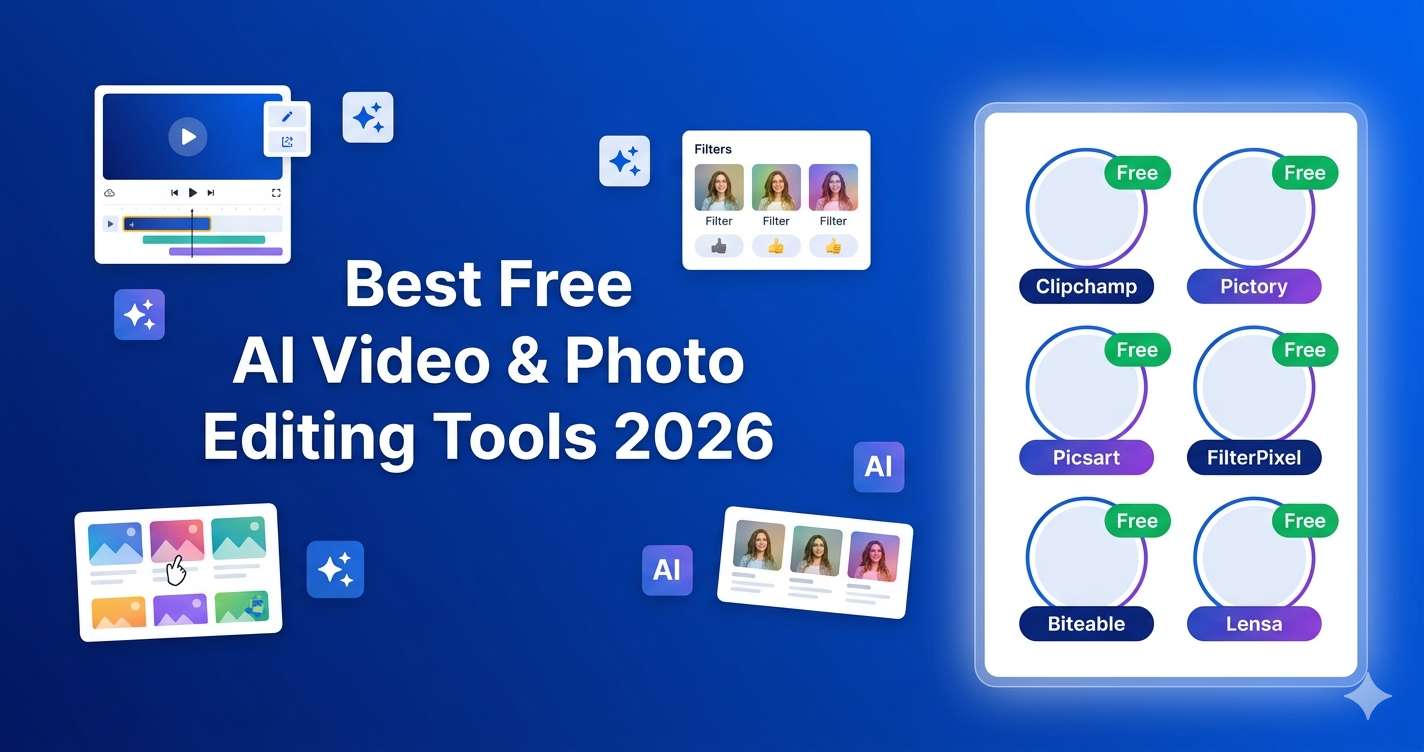 Best Free AI Video & Photo Editing Tools 2026 — No Watermark, No Credit Card Required