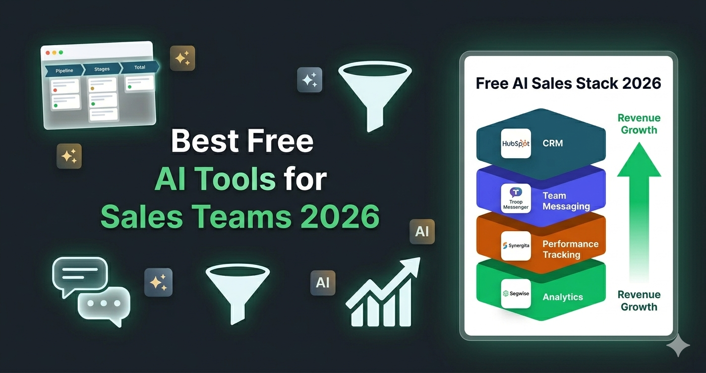 Best Free AI Tools for Sales Teams in 2026 — CRM, Team Messaging & Performance Management